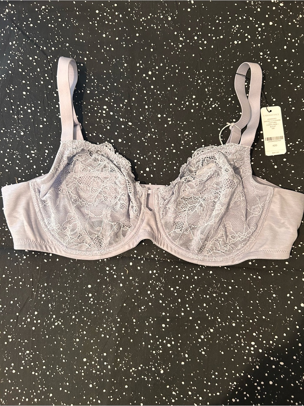 42D Understance Simone 2.0 Flexwire Lace Bra in Cornflower